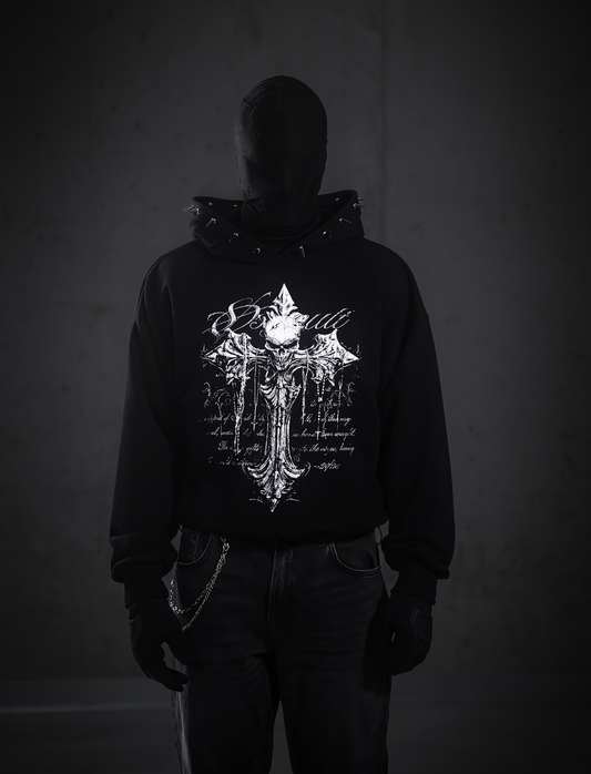 Last Human Boxy Hoodie (Black)