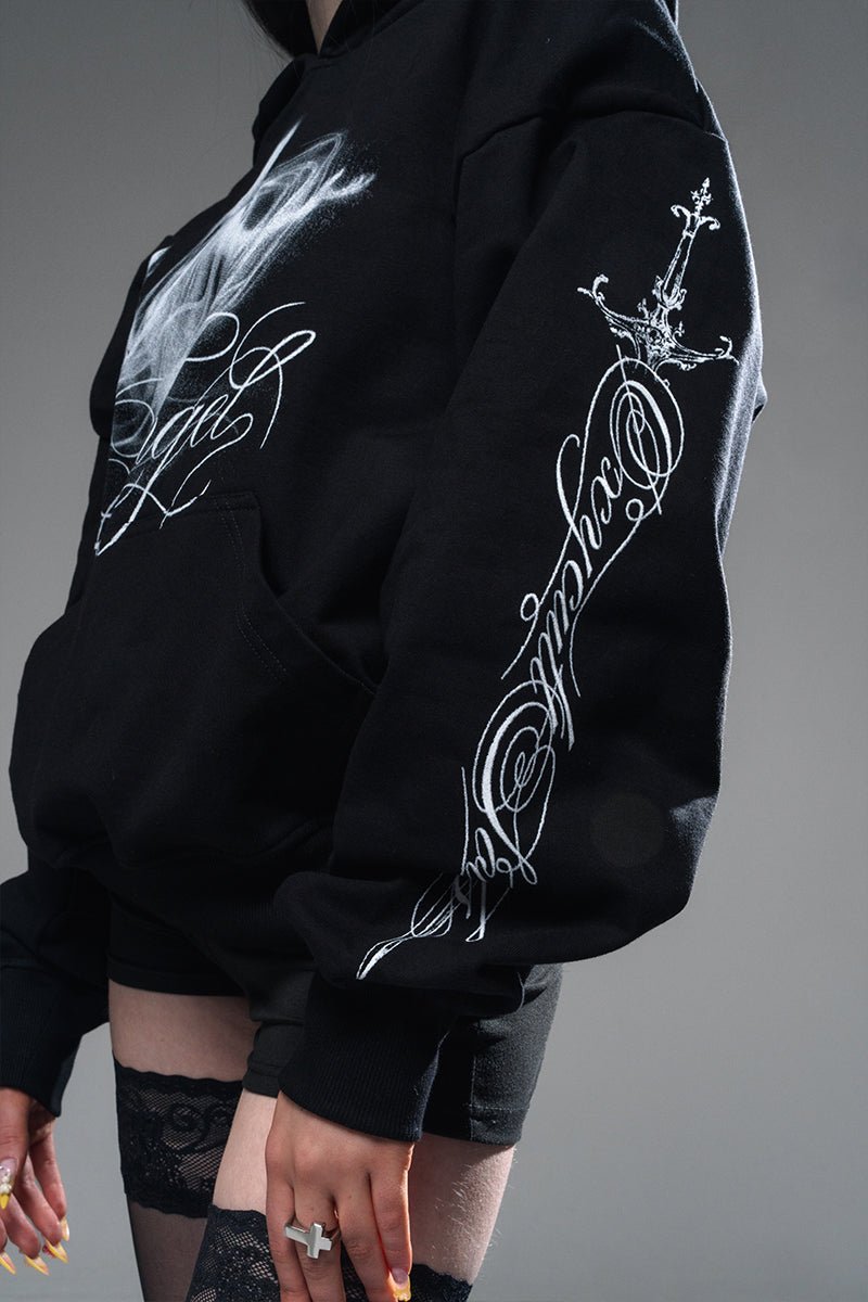 Angel Hoodie Black | Hoodies by Oxycult