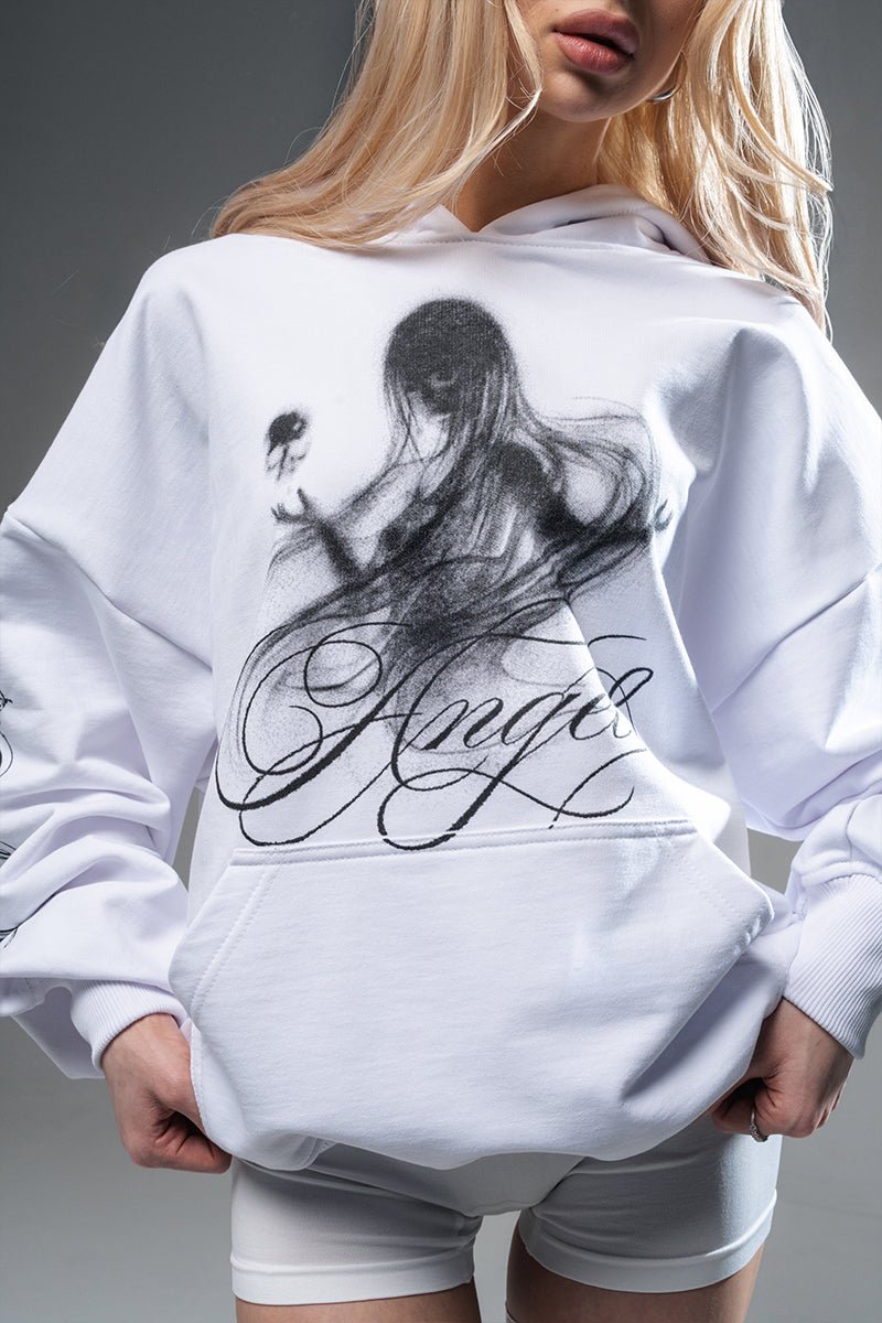 Angel Hoodie White | Hoodies by Oxycult