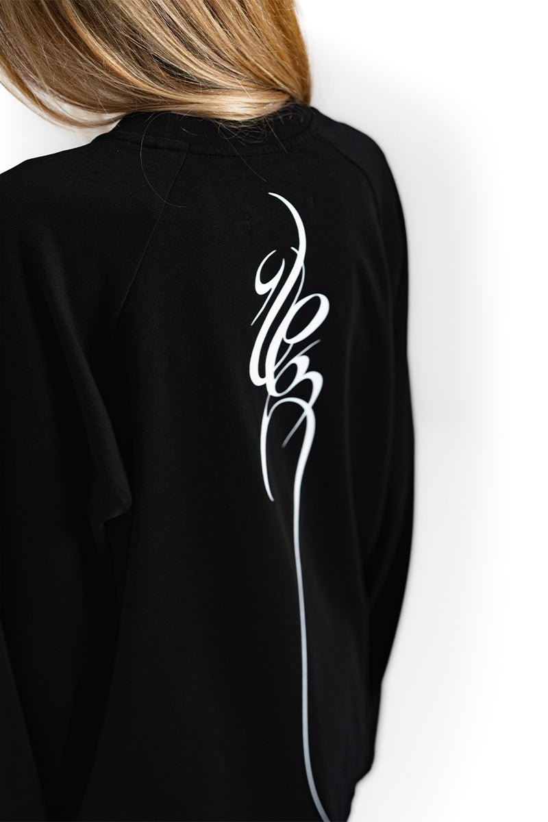 Arabic Black Basic Longsleeve | T-Shirt by Oxycult