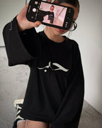 Arabic Black Basic Longsleeve | T-Shirt by Oxycult