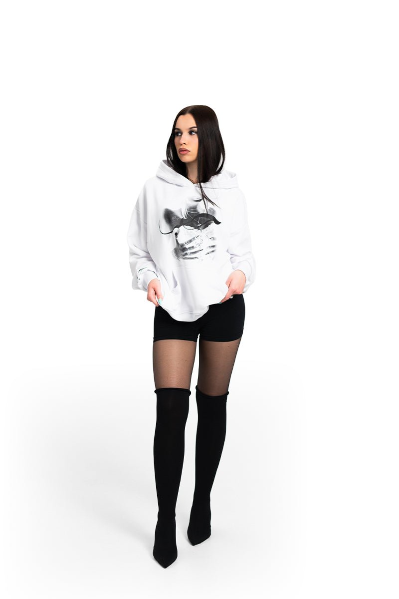 Arabic White Hoodie | Hoodies by Oxycult