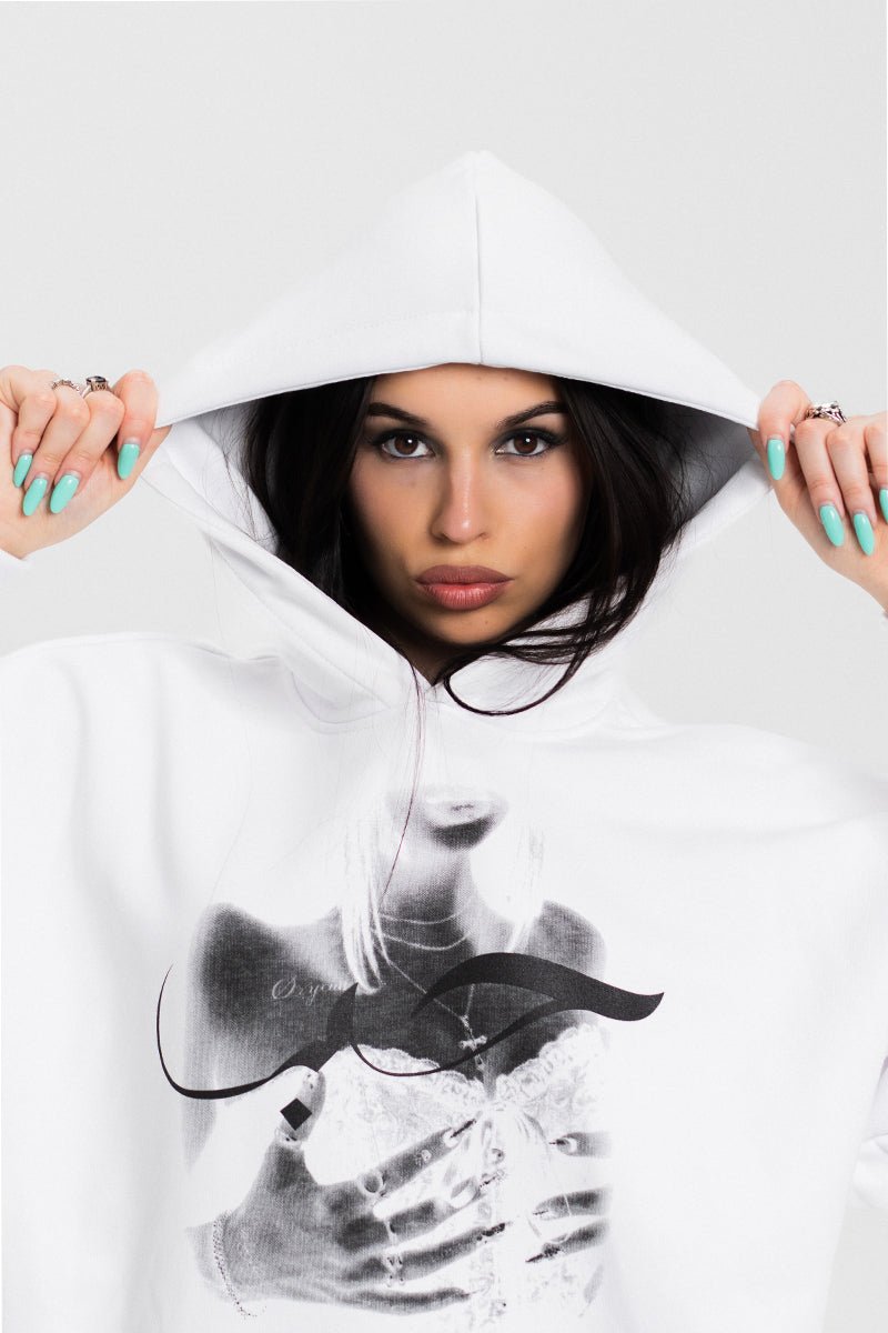 Arabic White Hoodie | Hoodies by Oxycult