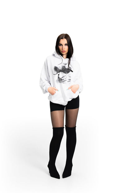 Arabic White Hoodie | Hoodies by Oxycult