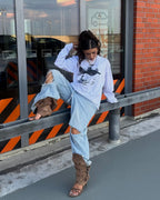 Arabic White Longsleeve | T-Shirt by Oxycult
