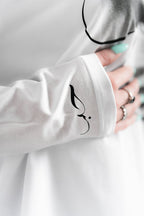 Arabic White Longsleeve | T-Shirt by Oxycult