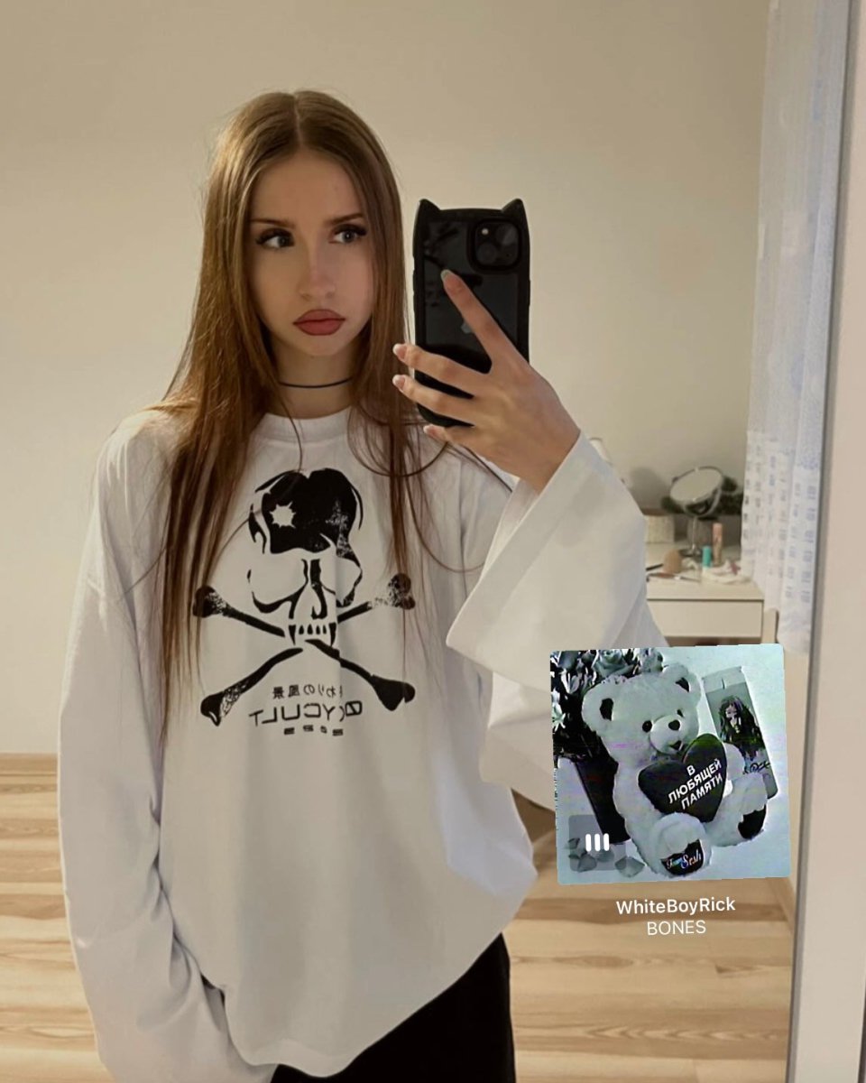 Skull Longsleeve Black | T-Shirt by Oxycult