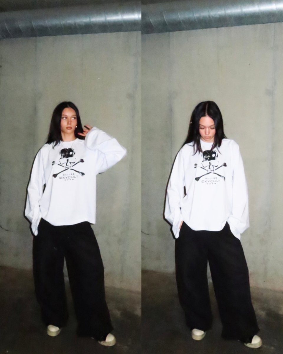 Skull Longsleeve Black | T-Shirt by Oxycult