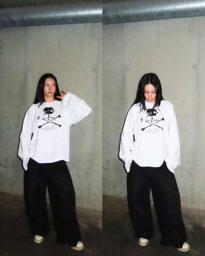 Skull Longsleeve Black | T-Shirt by Oxycult