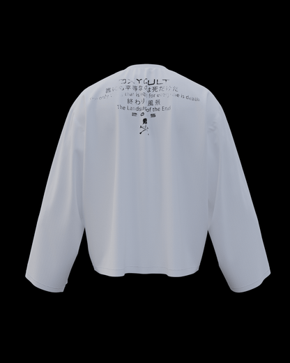 Skull Longsleeve White | T-Shirt by Oxycult