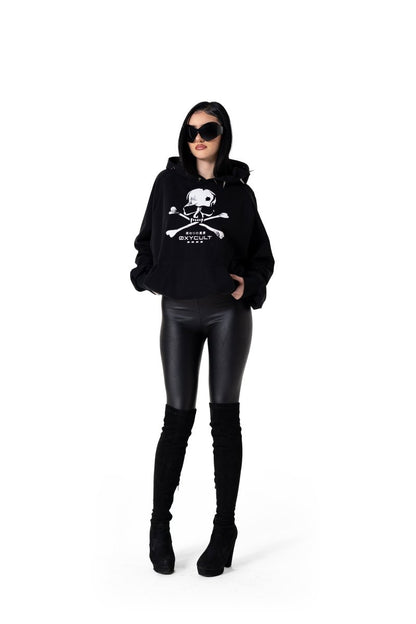 Skull Spikes Hoodie Black | Hoodies by Oxycult