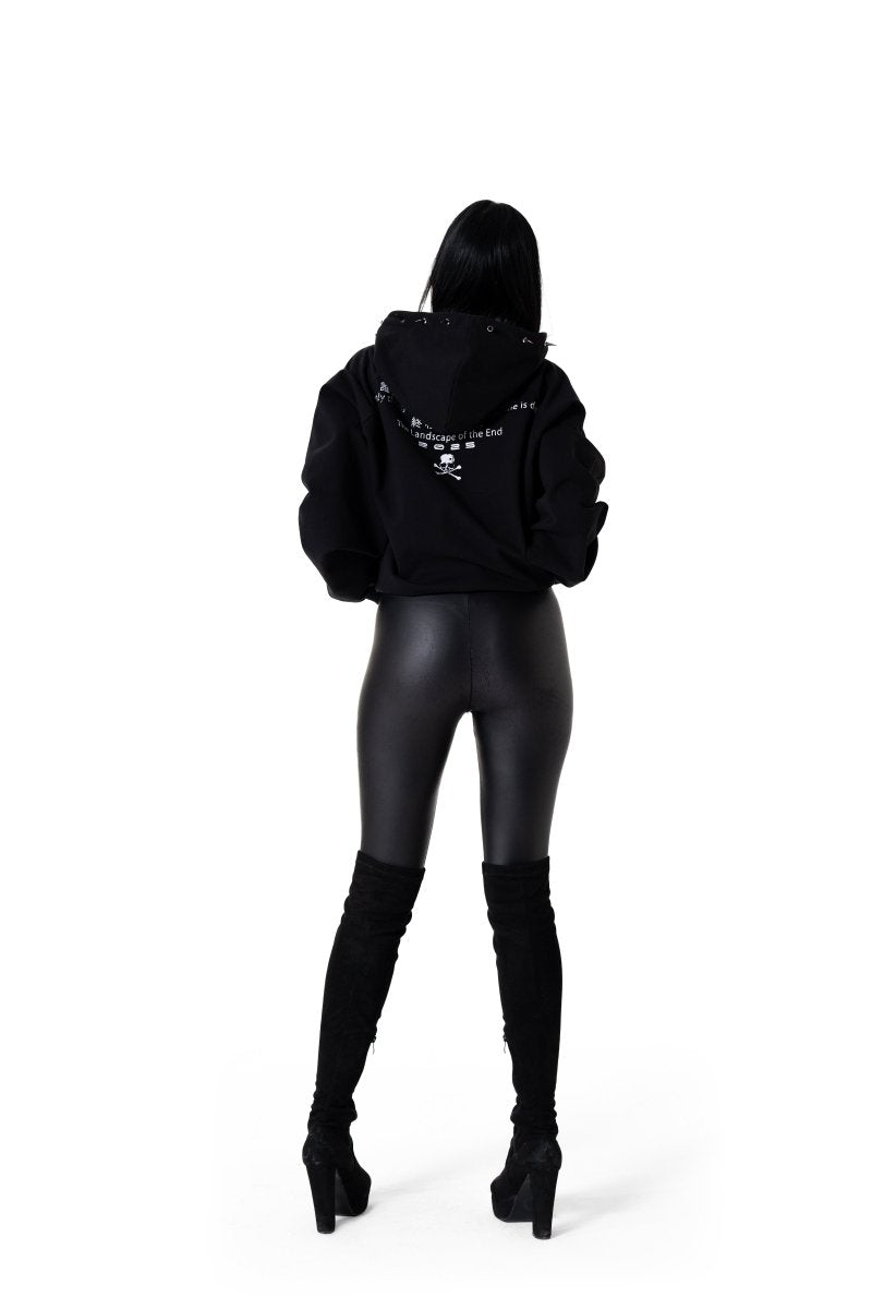 Skull Spikes Hoodie Black | Hoodies by Oxycult
